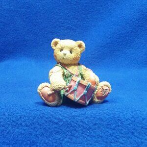 Vintage Cherished Teddies Ronnie I'll Play My Drum For You 912905 Nativity